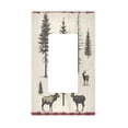 thumbnail image 1 of Yayeee Rocker Switch Wall Plate 1-Gang 4.6"x2.9" Home Decorative Outlet Cover, Black Deer, 1 of 6