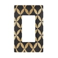 thumbnail image 1 of Yayeee Rocker Switch Wall Plate 1-Gang 4.6"x2.9" Home Decorative Outlet Cover, Black Geometric, 1 of 6
