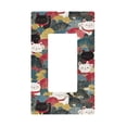 thumbnail image 1 of Yayeee Rocker Switch Wall Plate 1-Gang 4.6"x2.9" Home Decorative Outlet Cover, Black Lucky Cat, 1 of 6