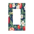 thumbnail image 1 of Yayeee Rocker Switch Wall Plate 1-Gang 4.6"x2.9" Home Decorative Outlet Cover, Blue Apple Pattern, 1 of 6