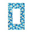 thumbnail image 1 of Yayeee Rocker Switch Wall Plate 1-Gang 4.6"x2.9" Home Decorative Outlet Cover, Blue Daisy Pattern, 1 of 6