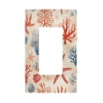 thumbnail image 1 of Yayeee Rocker Switch Wall Plate 1-Gang 4.6"x2.9" Home Decorative Outlet Cover, Blue Starfish, 1 of 6