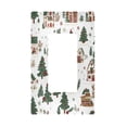 thumbnail image 1 of Yayeee Rocker Switch Wall Plate 1-Gang 4.6"x2.9" Home Decorative Outlet Cover, Brown Christmas House, 1 of 6