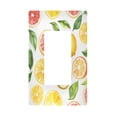 thumbnail image 1 of Yayeee Rocker Switch Wall Plate 1-Gang 4.6"x2.9" Home Decorative Outlet Cover, Candy Lemon, 1 of 6