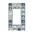 thumbnail image 1 of Yayeee Rocker Switch Wall Plate 1-Gang 4.6"x2.9" Home Decorative Outlet Cover, Cartoon Cute Cat, 1 of 6
