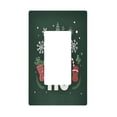 thumbnail image 1 of Yayeee Rocker Switch Wall Plate 1-Gang 4.6"x2.9" Home Decorative Outlet Cover, Christmas Dog, 1 of 6