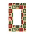 thumbnail image 1 of Yayeee Rocker Switch Wall Plate 1-Gang 4.6"x2.9" Home Decorative Outlet Cover, Christmas Plaid Pattern, 1 of 6