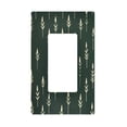 thumbnail image 1 of Yayeee Rocker Switch Wall Plate 1-Gang 4.6"x2.9" Home Decorative Outlet Cover, Dark Green Plants, 1 of 6
