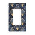 thumbnail image 1 of Yayeee Rocker Switch Wall Plate 1-Gang 4.6"x2.9" Home Decorative Outlet Cover, Elegance Art Pattern, 1 of 6