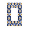 thumbnail image 1 of Yayeee Rocker Switch Wall Plate 1-Gang 4.6"x2.9" Home Decorative Outlet Cover, Elegant Daisy Pattern, 1 of 6