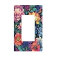thumbnail image 1 of Yayeee Rocker Switch Wall Plate 1-Gang 4.6"x2.9" Home Decorative Outlet Cover, Ethereal Floral Harmony, 1 of 6