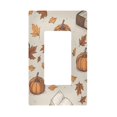 thumbnail image 1 of Yayeee Rocker Switch Wall Plate 1-Gang 4.6"x2.9" Home Decorative Outlet Cover, Fall Pumpkin Pattern, 1 of 6