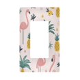 thumbnail image 1 of Yayeee Rocker Switch Wall Plate 1-Gang 4.6"x2.9" Home Decorative Outlet Cover, Flamingo Pattern, 1 of 6