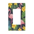 thumbnail image 1 of Yayeee Rocker Switch Wall Plate 1-Gang 4.6"x2.9" Home Decorative Outlet Cover, Flamingo Pattern, 1 of 6