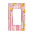 thumbnail image 1 of Yayeee Rocker Switch Wall Plate 1-Gang 4.6"x2.9" Home Decorative Outlet Cover, Flat Yellow Stars, 1 of 6