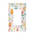 thumbnail image 1 of Yayeee Rocker Switch Wall Plate 1-Gang 4.6"x2.9" Home Decorative Outlet Cover, Floral Easter Eggs, 1 of 6
