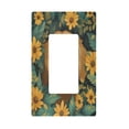 thumbnail image 1 of Yayeee Rocker Switch Wall Plate 1-Gang 4.6"x2.9" Home Decorative Outlet Cover, Flowers and Dog, 1 of 6