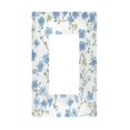 thumbnail image 1 of Yayeee Rocker Switch Wall Plate 1-Gang 4.6"x2.9" Home Decorative Outlet Cover, Forget Me Not, 1 of 6