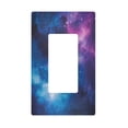 thumbnail image 1 of Yayeee Rocker Switch Wall Plate 1-Gang 4.6"x2.9" Home Decorative Outlet Cover, Galaxy Pattern, 1 of 6