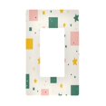 thumbnail image 1 of Yayeee Rocker Switch Wall Plate 1-Gang 4.6"x2.9" Home Decorative Outlet Cover, Green Abstract Pattern, 1 of 6