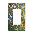 thumbnail image 1 of Yayeee Rocker Switch Wall Plate 1-Gang 4.6"x2.9" Home Decorative Outlet Cover, Green Floral Garden, 1 of 6