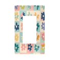 thumbnail image 1 of Yayeee Rocker Switch Wall Plate 1-Gang 4.6"x2.9" Home Decorative Outlet Cover, Green Floral, 1 of 6