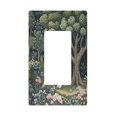 thumbnail image 1 of Yayeee Rocker Switch Wall Plate 1-Gang 4.6"x2.9" Home Decorative Outlet Cover, Green Forest Scene, 1 of 6