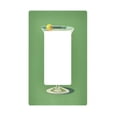 thumbnail image 1 of Yayeee Rocker Switch Wall Plate 1-Gang 4.6"x2.9" Home Decorative Outlet Cover, Green Lemon Juice, 1 of 6