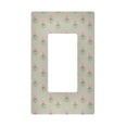 thumbnail image 1 of Yayeee Rocker Switch Wall Plate 1-Gang 4.6"x2.9" Home Decorative Outlet Cover, Green Wildflowers Pattern, 1 of 6