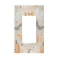 thumbnail image 1 of Yayeee Rocker Switch Wall Plate 1-Gang 4.6"x2.9" Home Decorative Outlet Cover, Halloween Ghosts, 1 of 6