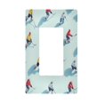 thumbnail image 1 of Yayeee Rocker Switch Wall Plate 1-Gang 4.6"x2.9" Home Decorative Outlet Cover, Ice Hockey, 1 of 6