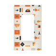 thumbnail image 1 of Yayeee Rocker Switch Wall Plate 1-Gang 4.6"x2.9" Home Decorative Outlet Cover, Minimalist Geometric Pattern, 1 of 6