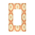 thumbnail image 1 of Yayeee Rocker Switch Wall Plate 1-Gang 4.6"x2.9" Home Decorative Outlet Cover, Orange Circle, 1 of 6