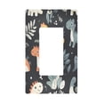 thumbnail image 1 of Yayeee Rocker Switch Wall Plate 1-Gang 4.6"x2.9" Home Decorative Outlet Cover, Orange Dinosaur, 1 of 6