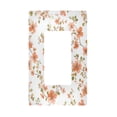 thumbnail image 1 of Yayeee Rocker Switch Wall Plate 1-Gang 4.6"x2.9" Home Decorative Outlet Cover, Orange Floral Blooms, 1 of 6