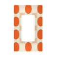 thumbnail image 1 of Yayeee Rocker Switch Wall Plate 1-Gang 4.6"x2.9" Home Decorative Outlet Cover, Orange Geometric Circles, 1 of 6