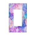 thumbnail image 1 of Yayeee Rocker Switch Wall Plate 1-Gang 4.6"x2.9" Home Decorative Outlet Cover, Pastel Pink Marble Pattern, 1 of 6