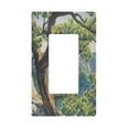 thumbnail image 1 of Yayeee Rocker Switch Wall Plate 1-Gang 4.6"x2.9" Home Decorative Outlet Cover, Pine Tree, 1 of 6