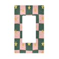 thumbnail image 1 of Yayeee Rocker Switch Wall Plate 1-Gang 4.6"x2.9" Home Decorative Outlet Cover, Pink Abstract, 1 of 6