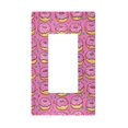 thumbnail image 1 of Yayeee Rocker Switch Wall Plate 1-Gang 4.6"x2.9" Home Decorative Outlet Cover, Pink Doughnuts, 1 of 6