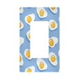 thumbnail image 1 of Yayeee Rocker Switch Wall Plate 1-Gang 4.6"x2.9" Home Decorative Outlet Cover, Playful Fried Eggs, 1 of 6