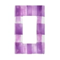 thumbnail image 1 of Yayeee Rocker Switch Wall Plate 1-Gang 4.6"x2.9" Home Decorative Outlet Cover, Purple and White Pattern, 1 of 6