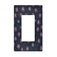 thumbnail image 1 of Yayeee Rocker Switch Wall Plate 1-Gang 4.6"x2.9" Home Decorative Outlet Cover, Red Fireworks Pattern, 1 of 6