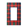 thumbnail image 1 of Yayeee Rocker Switch Wall Plate 1-Gang 4.6"x2.9" Home Decorative Outlet Cover, Red and Blue Pattern, 1 of 6