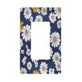 thumbnail image 1 of Yayeee Rocker Switch Wall Plate 1-Gang 4.6"x2.9" Home Decorative Outlet Cover, Retro Daisy Pattern, 1 of 6