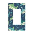 thumbnail image 1 of Yayeee Rocker Switch Wall Plate 1-Gang 4.6"x2.9" Home Decorative Outlet Cover, Sharks Pattern, 1 of 6