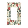 thumbnail image 1 of Yayeee Rocker Switch Wall Plate 1-Gang 4.6"x2.9" Home Decorative Outlet Cover, Small Strawberry Pattern, 1 of 6