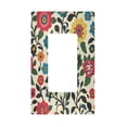 thumbnail image 1 of Yayeee Rocker Switch Wall Plate 1-Gang 4.6"x2.9" Home Decorative Outlet Cover, Vibrant Floral, 1 of 6