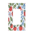 thumbnail image 1 of Yayeee Rocker Switch Wall Plate 1-Gang 4.6"x2.9" Home Decorative Outlet Cover, Vibrant Strawberries, 1 of 6