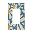 thumbnail image 1 of Yayeee Rocker Switch Wall Plate 1-Gang 4.6"x2.9" Home Decorative Outlet Cover, Whimsy Daisy Pattern, 1 of 6